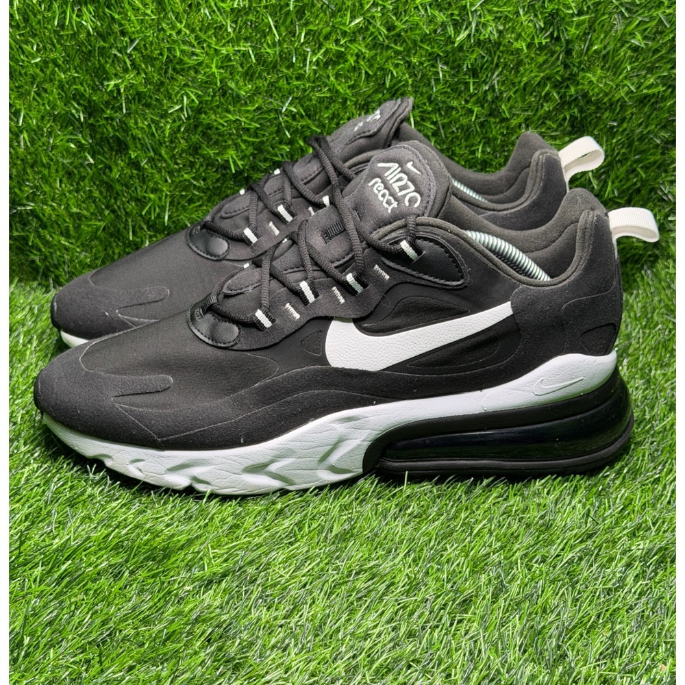 Nike Air Max 270 React Mens Size 11 Shoes Black White CI3866-004